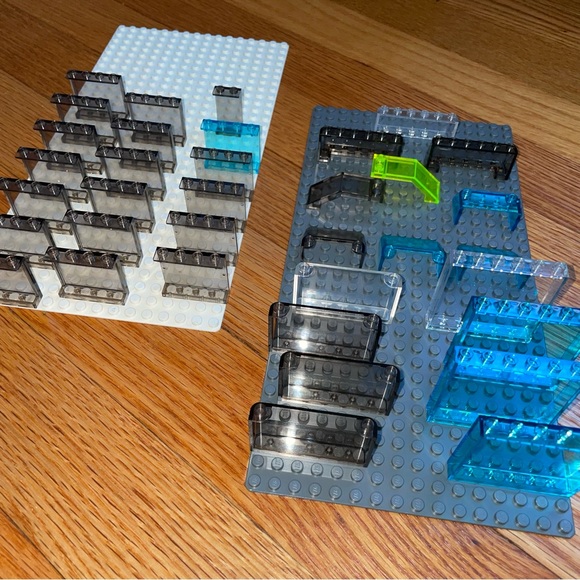 Lego Transparent Brick Assortment- Clear Panels/Windshields/Windscreens - 36 pcs - Picture 4 of 11